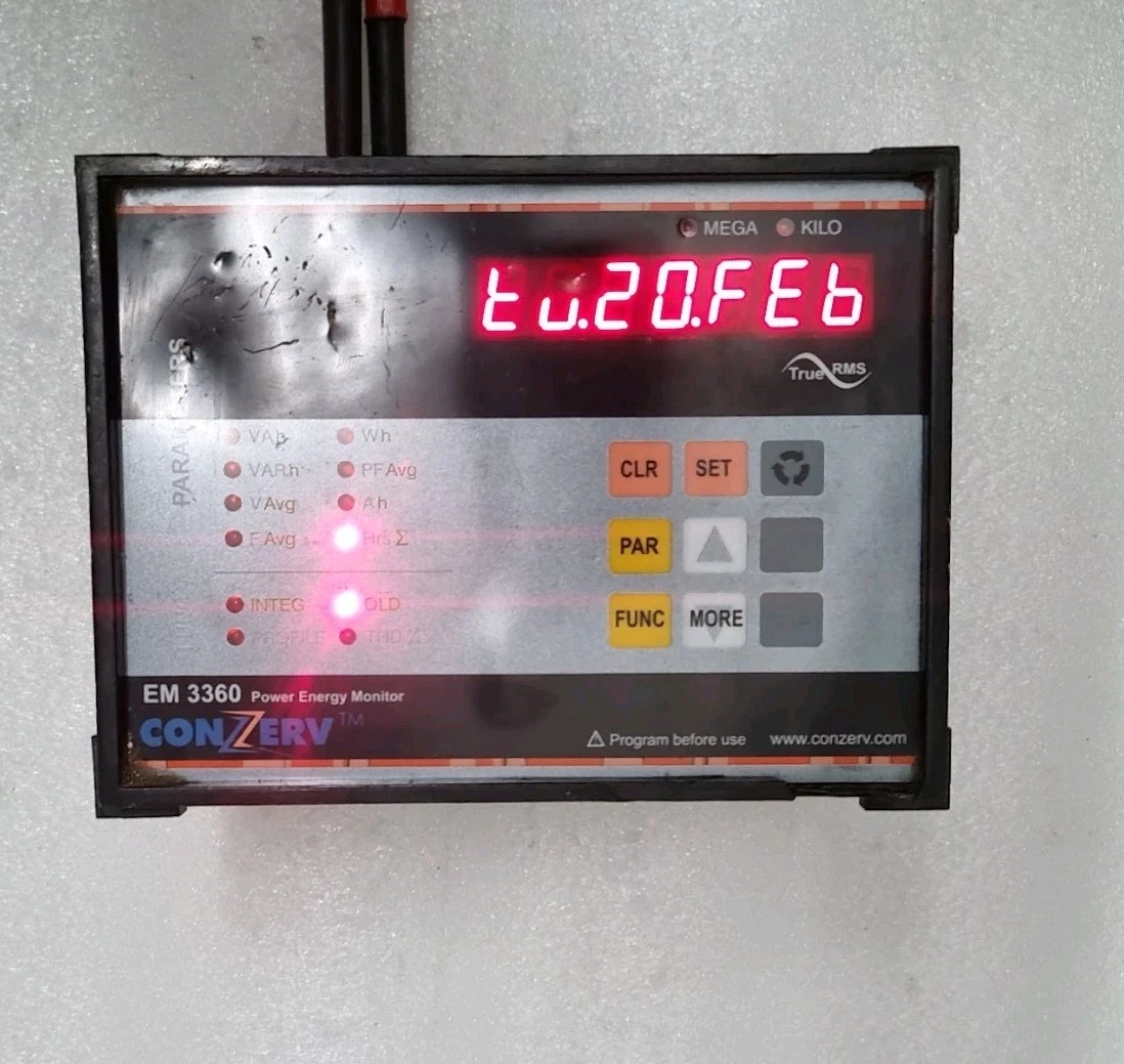 CONZERV EM3360 POWER ENERGY MONITOR (USED WORKING) EM3360